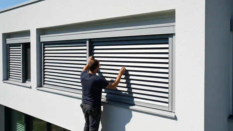 Installation des volets roulants sur mesure